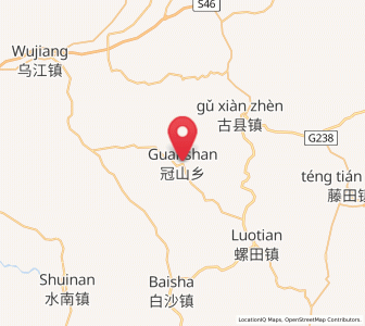 Map of Guanshan, Jiangxi