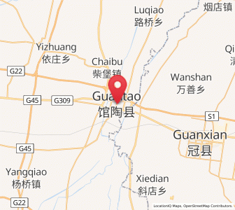 Map of Guantao, Hebei