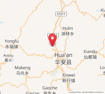 Map of Guantian, Fujian