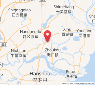 Map of Guantouzui, Hunan