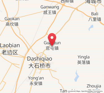Map of Guantun, Liaoning