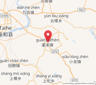 Map of Guanxi, Jiangxi