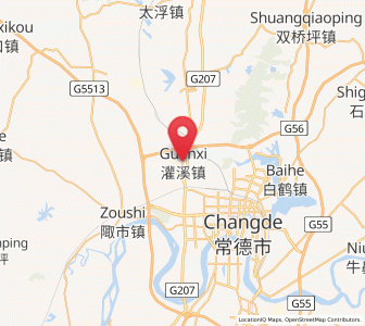 Map of Guanxi, Hunan