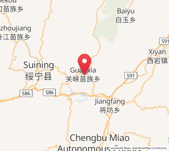 Map of Guanxia Miaozuxiang, Hunan