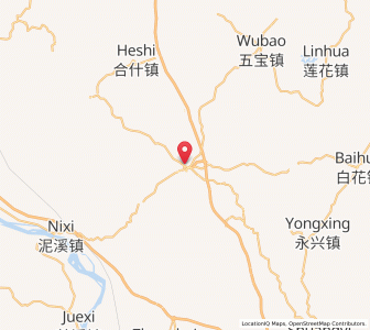 Map of Guanyin, Sichuan