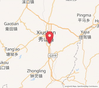 Map of Guanzhou, Chongqing