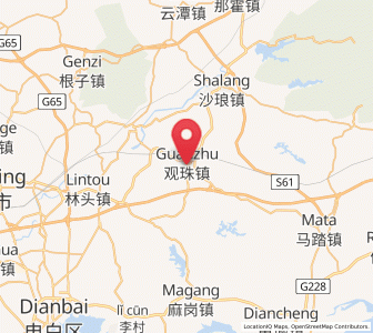 Map of Guanzhu, Guangdong