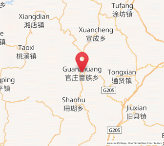 Map of Guanzhuang, Fujian