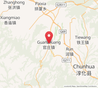 Map of Guanzhuang, Shaanxi