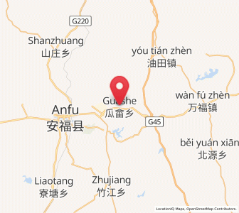 Map of Guashe, Jiangxi