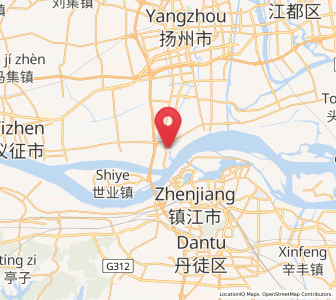 Map of Guazhou, Jiangsu
