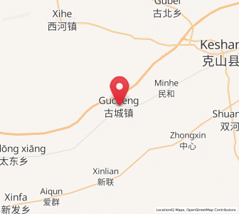 Map of Gucheng, Heilongjiang