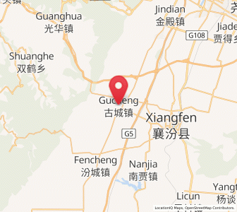 Map of Gucheng, Shanxi