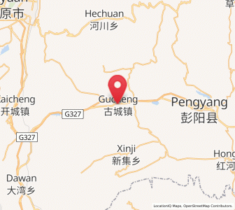 Map of Gucheng, Ningxia Hui Autonomous Region