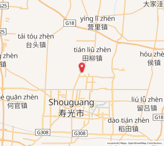 Map of Gucheng, Shandong