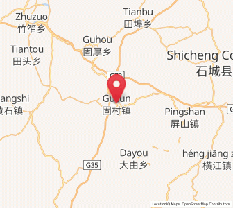 Map of Gucun, Jiangxi