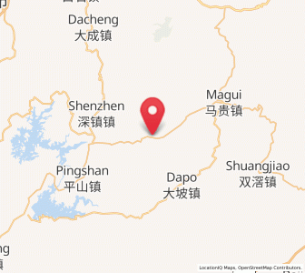 Map of Guding, Guangdong