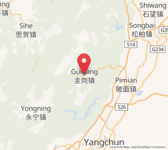 Map of Guigang, Guangdong