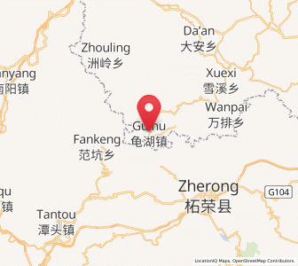 Map of Guihu, Zhejiang