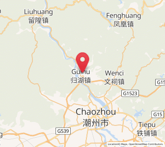 Map of Guihu, Guangdong