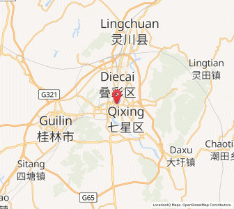Map of Guilin, Guangxi