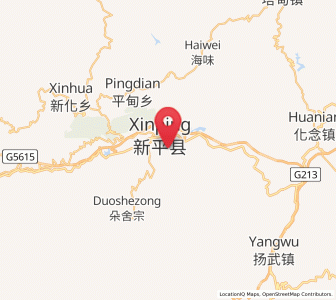 Map of Guishan, Yunnan