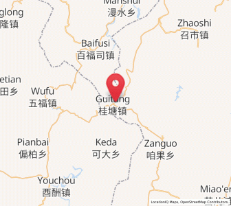 Map of Guitangba, Hunan