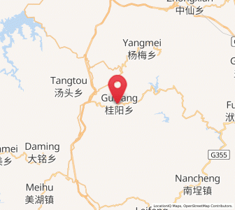Map of Guiyang, Fujian