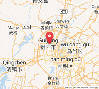 Map of Guiyang, Guizhou, Guizhou