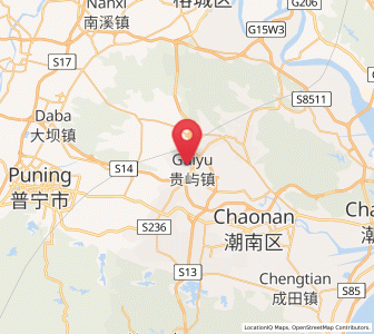 Map of Guiyu, Guangdong