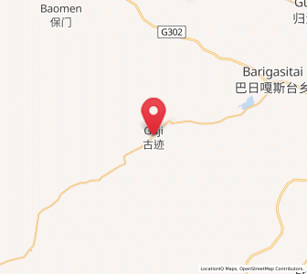 Map of Guji, Inner Mongolia