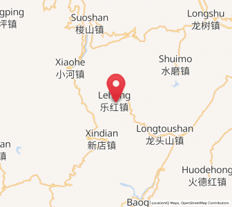 Map of Guji, Yunnan