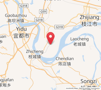 Map of Gujiadian, Hubei