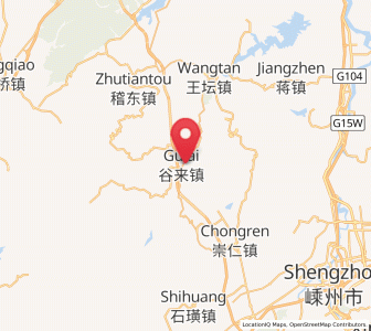 Map of Gulai, Zhejiang