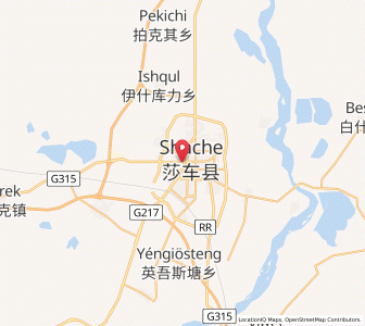 Map of Gulebage, Xinjiang