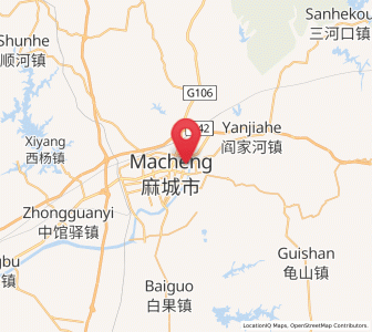 Map of Gulou, Hubei