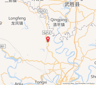 Map of Gulou, Chongqing