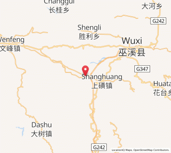 Map of Gulu, Chongqing