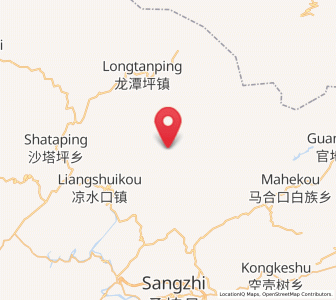 Map of Guluoshan, Hunan