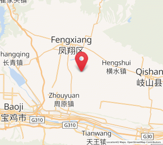 Map of Guodian, Shaanxi