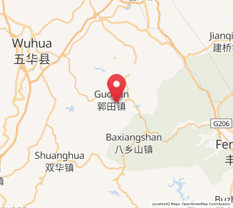 Map of Guotian, Guangdong