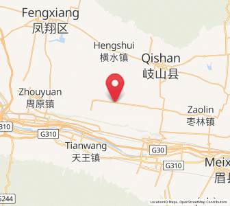 Map of Guowang, Shaanxi