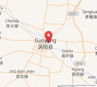 Map of Guoyang Chengguanzhen, Anhui