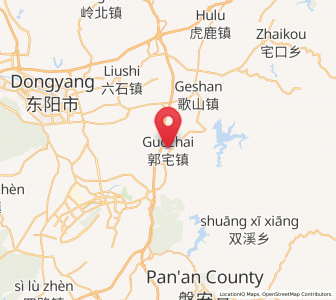 Map of Guozhai, Zhejiang
