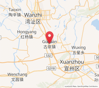 Map of Guquan, Anhui
