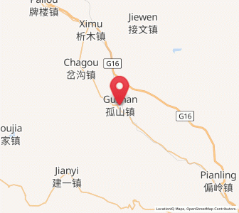 Map of Gushan, Liaoning