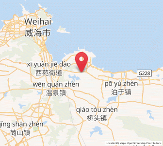 Map of Gushan, Shandong