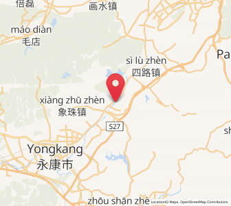 Map of Gushan, Zhejiang