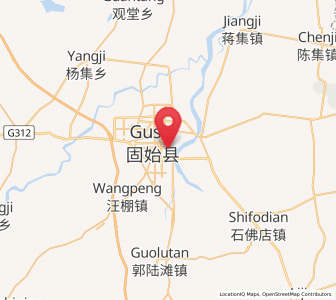 Map of Gushi Chengguanzhen, Henan