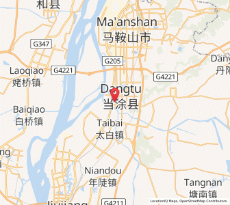 Map of Gushu, Anhui